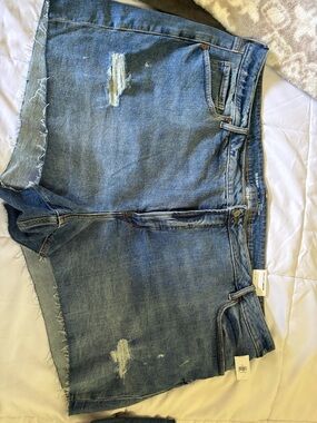 Old Navy Blue Distressed Denim Shorts